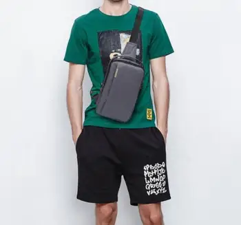

Multifunction Fashion Men Crossbody Bags USB Charging Chest New Bagpack cross body bags
