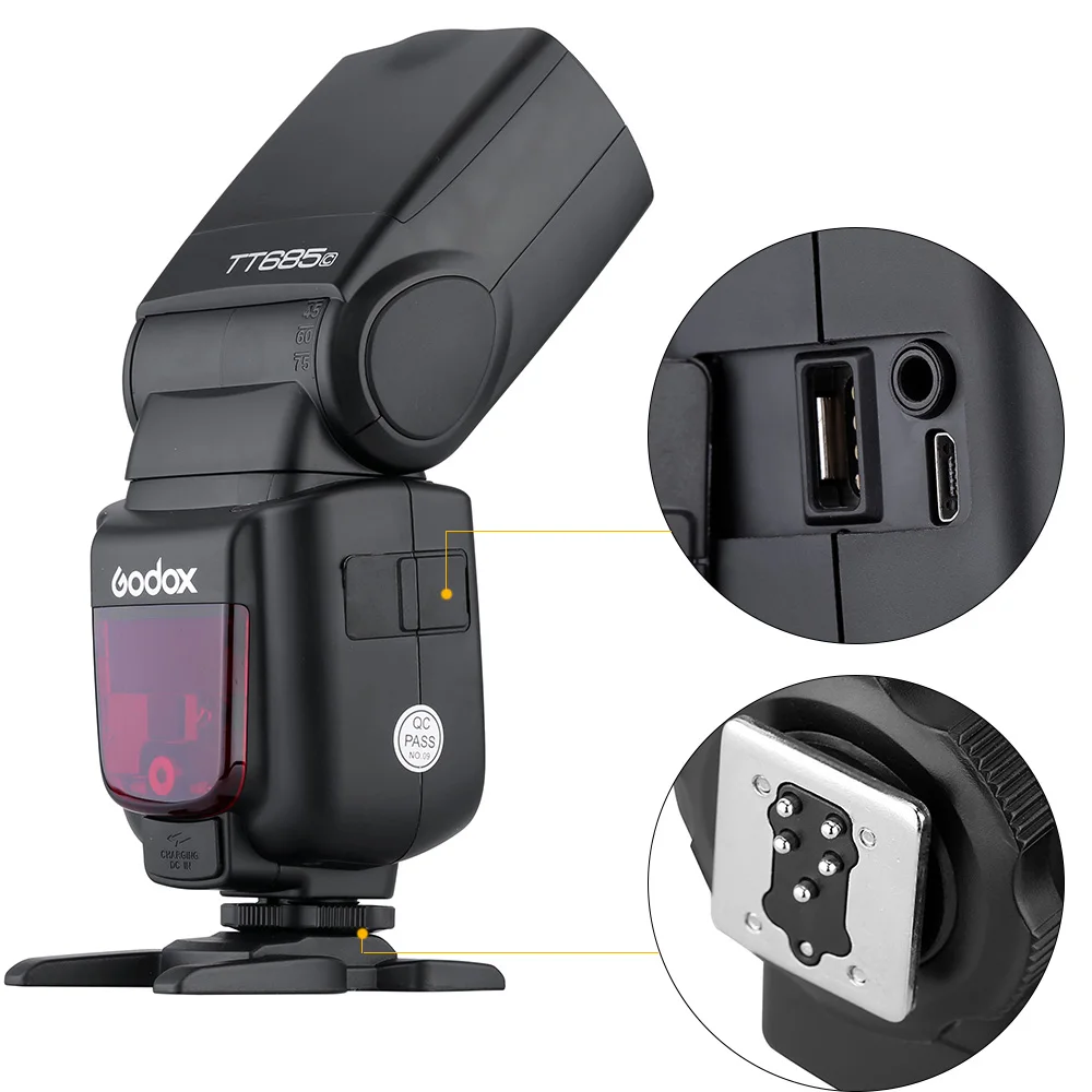 GODOX TT685C E-TTL Speedlight 2,4G беспроводной Master Slave Фонарик Speedlite для Canon EOS 650D 600D 550D 500D 5D Mark III