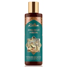 Увлажняющий фито-бальзам Zeitun для сухих, жестких и кудрявых волос. С эфиопской розой и льном. 200 мл