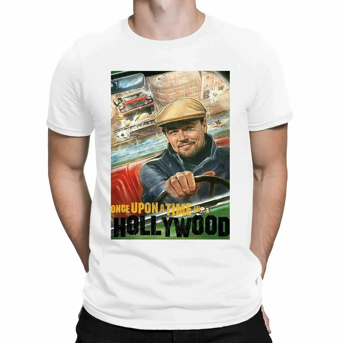 T-Shirt Da Uomo Leonardo Dicaprio Once C'Era Una Volta Hollywood T-Shirt Rick Dalton 2019 Nuova Maglietta Da Uomo A Manica Corta