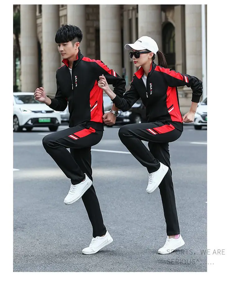 

Spring New Style Sports Set Young STUDENT'S Business Attire High School School Uniform Couples Leisure Suit MEN'S Sportswear Bat