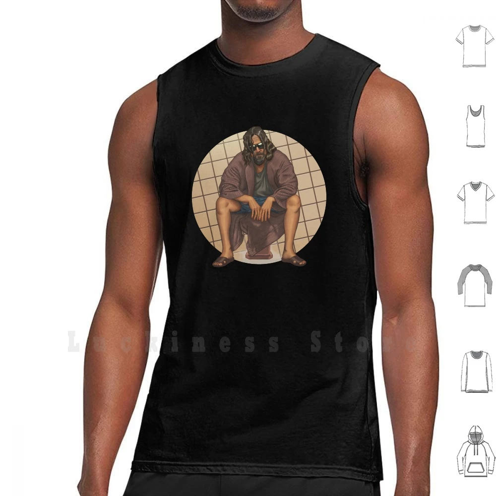 The The Big Lebowsky Tank Tops chaleco 100% algodón grande Lebowski película Cult Classic Fanart Line Art|Camisetas de tirantes| - AliExpress