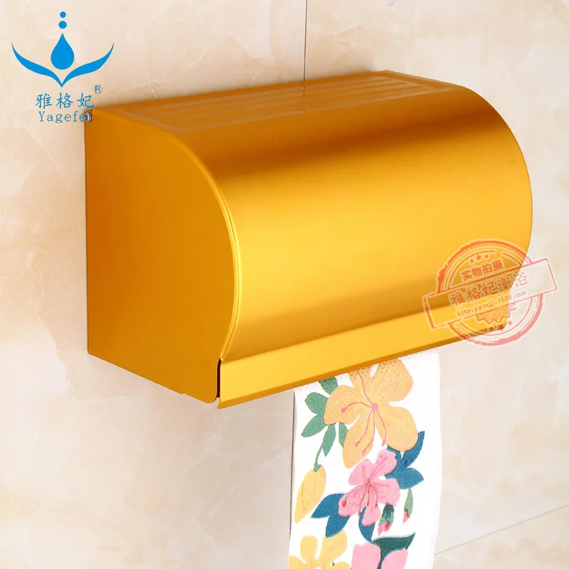 New Style Alumimum Luxury Gold Color Cardboard Box Toilet Tissue Arc-Shaped Enclosed Cat Waterproof Paper Cardboa | Обустройство дома