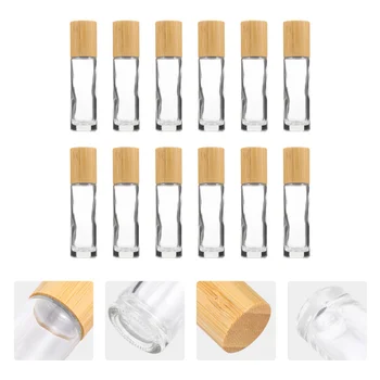 

12pcs Bottles And Droppers Durable Glass Chic Essential Oil Bottle Roller Bottle for Travel Home Perfume