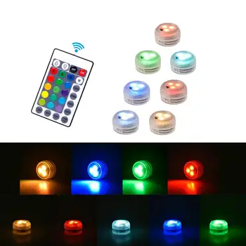 

New Diamond 22Keys Remote-Controlled Diving LED Light RGB 3 LED Bulbs Colorful Waterproof Lamp Outdoor Home Decoration Christmas