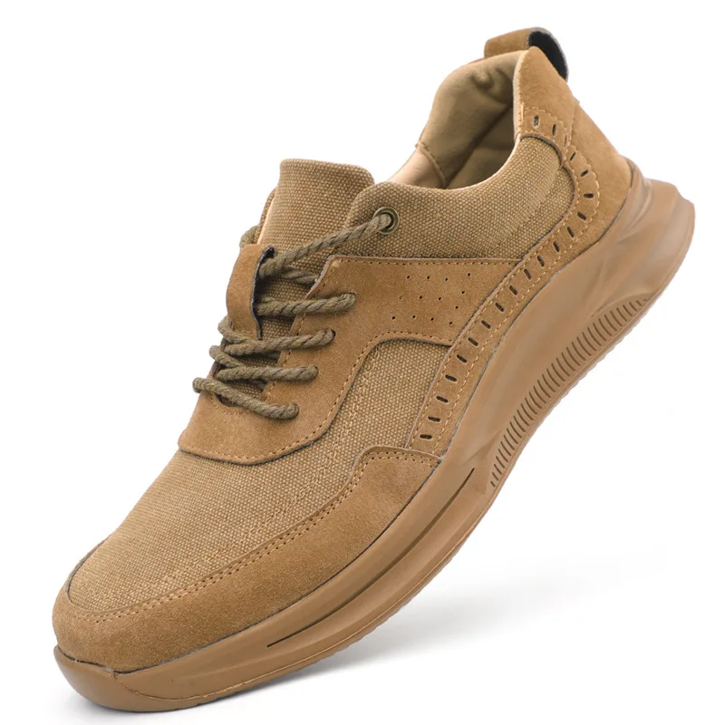 

Labor shoes anti-smashing anti-piercing work shoes cow rib sole leisure welding site shoes protective shoes