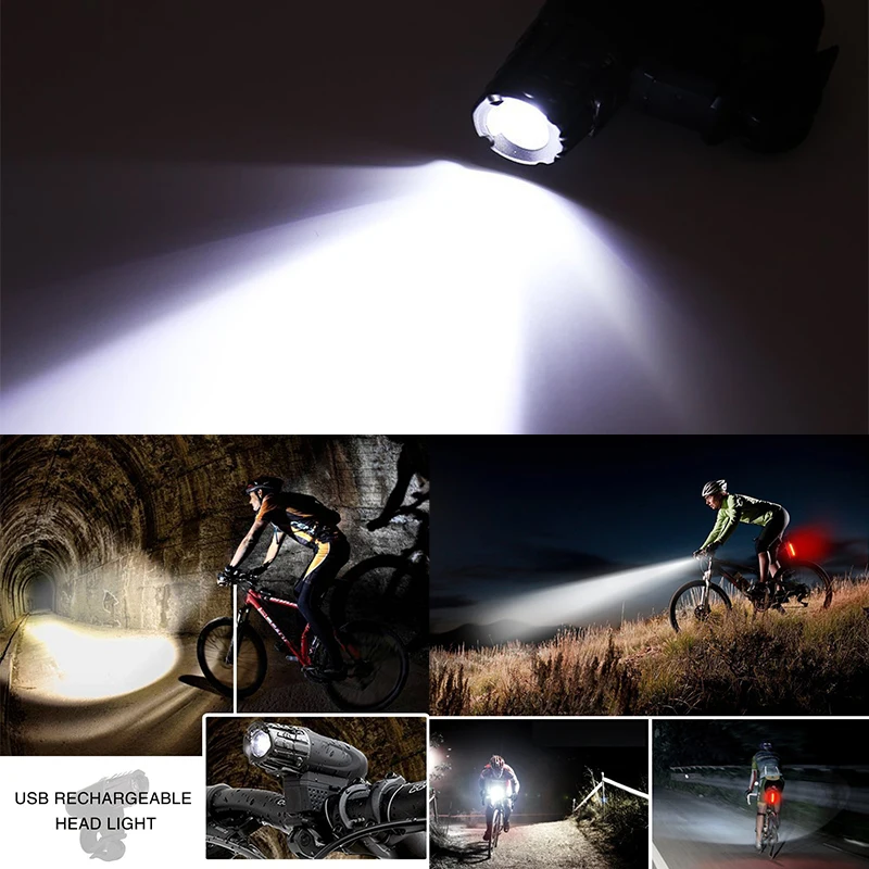Велосипедный передний светильник 300 Люмен USB Перезаряжаемый велосипедный флэш-светильник головной светильник с хвостом светильник безопасность заднего хвоста Предупреждение ющие Аксессуары для велосипеда