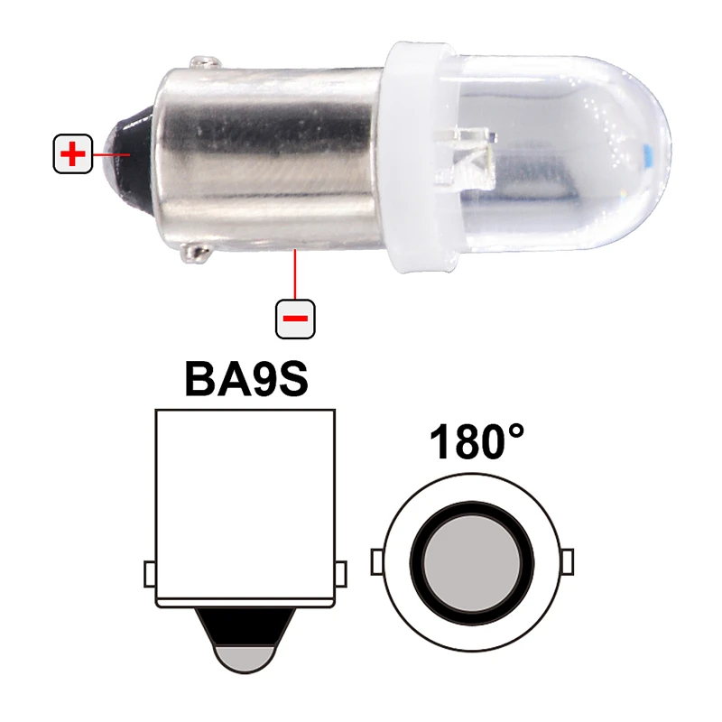 4x BA9S T4W светодиодный автомобильный светильник лампочка T2W T3W Автоматическая интерьерная лампа с круглыми светодиодами маркер светоизлучающий диод 12913 12910 12929
