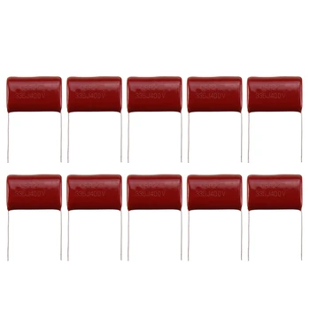 

10pcs 400V335J 3.3uF 25mm 400V 335 3300nf CBB Polypropylene Film Capacitor Accessory