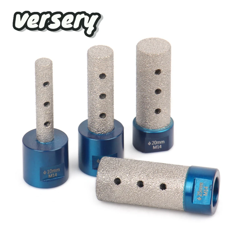 Versery 10/15/20/25mm M14 Thread Vaccum Brazed Diamond Finger Bit Milling Cutter For Ceramic Tile Granite Marble Enlarge Shape 6 8 10 15 20 25mm 30mm m14 vaccum brazed diamond finger bit milling cutter brazing for tile ceramic marble granite enlarge shape