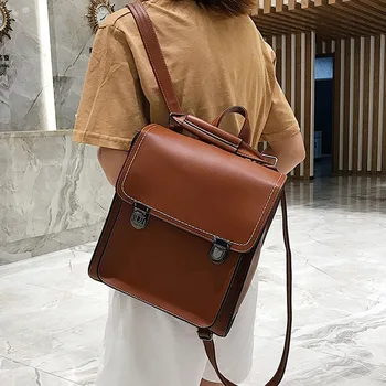 

2020 New Retro Backpack Female Student Bag Travel Backpack