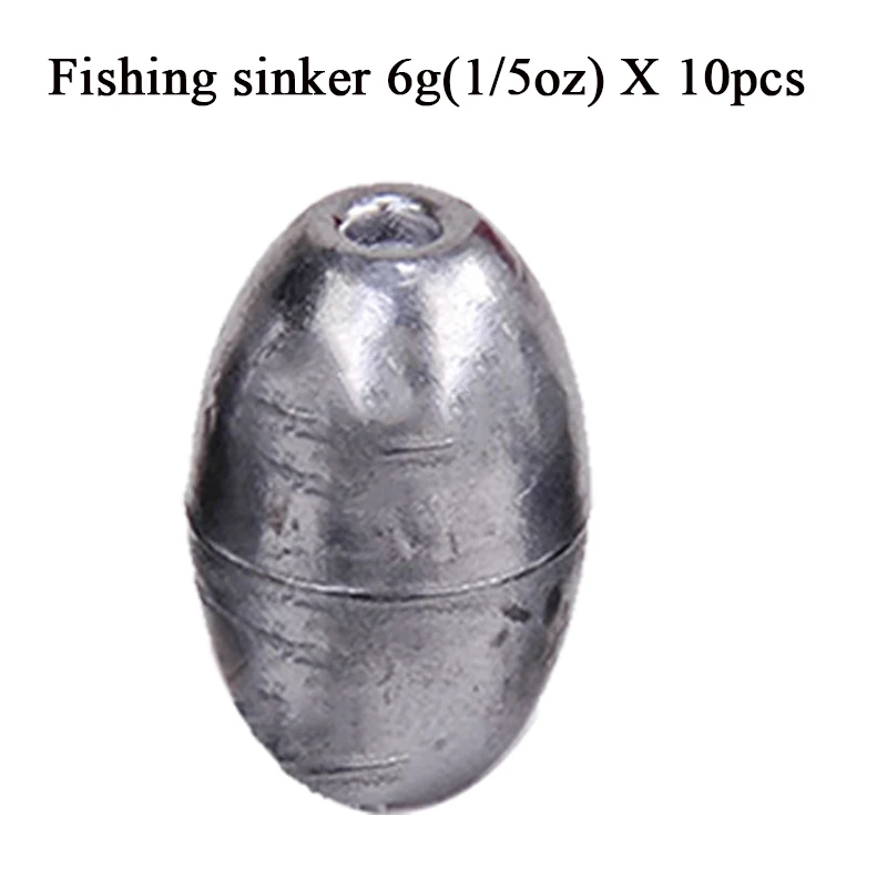 Fishing Weight Sinker 0.35g-20g Fishing Olive Shape Rig Sinkers Fishing  Weights Split Shot Sink Fishing Tackle Tool Accessories