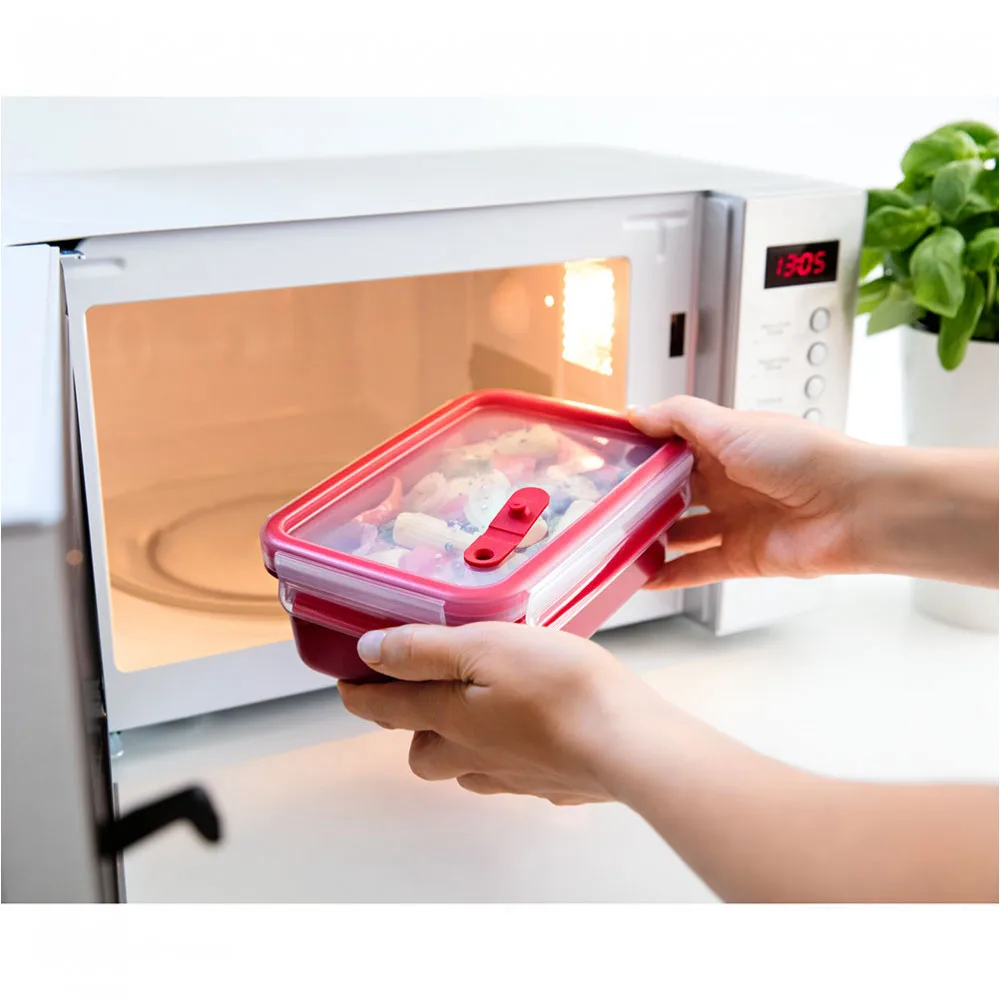 Контейнер Tefal Clip and Micro из пластика, красный, 1,0 л K3102212