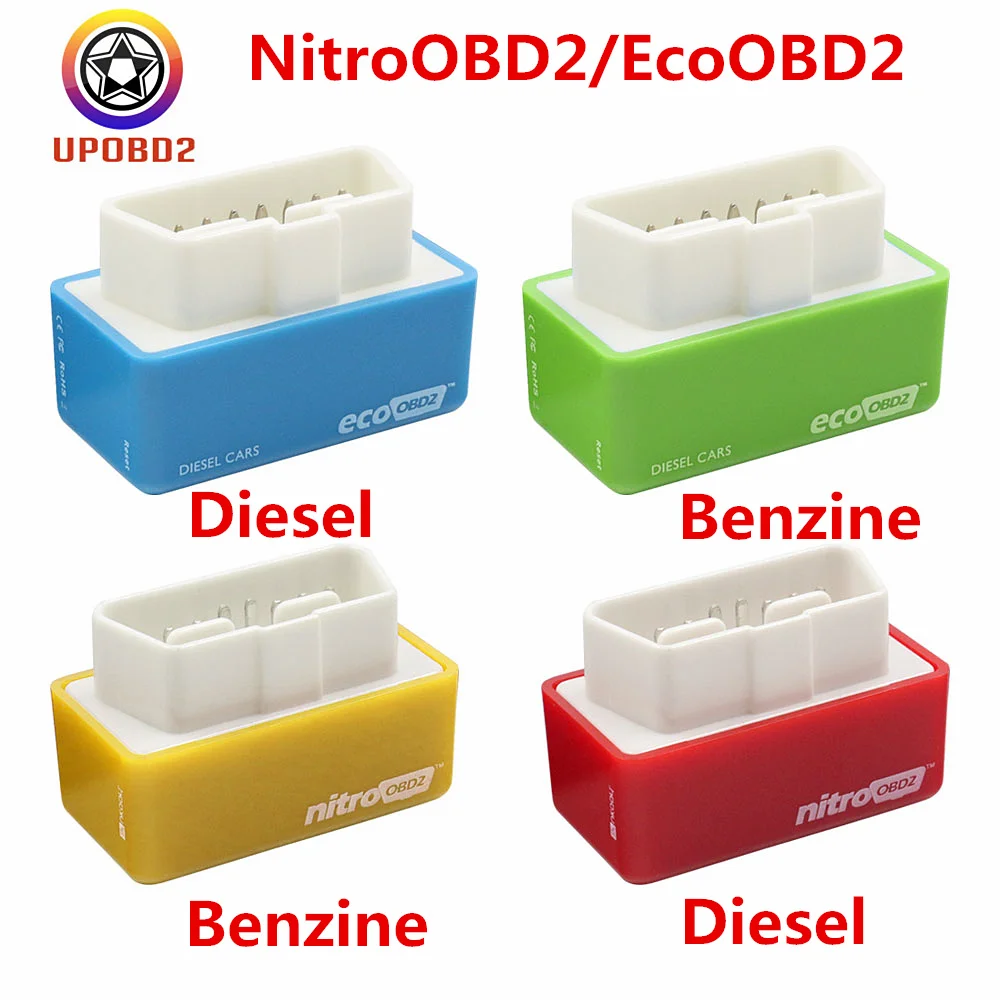 Блок тюнинга чипа для Benzine/дизель Eco OBD2 Nitro OBD2 сканер большей мощности 15% экономия топлива