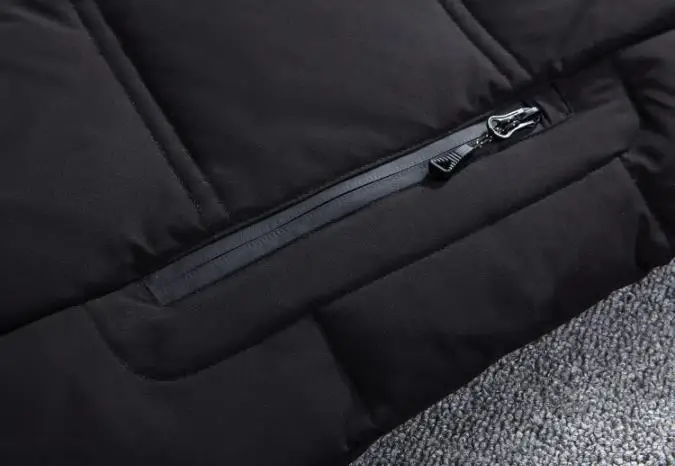winter jacket men's high quality warm thick coat snow red black pike coat men's warm jacket fashion- white duck down M-3XL code