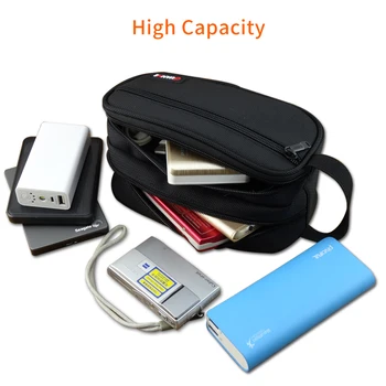 

Portable Travel Digital Gadgets Storage Bag for HDD Data Cable Adapter Earphone Battery Electronics Accessories Organizer Pouch