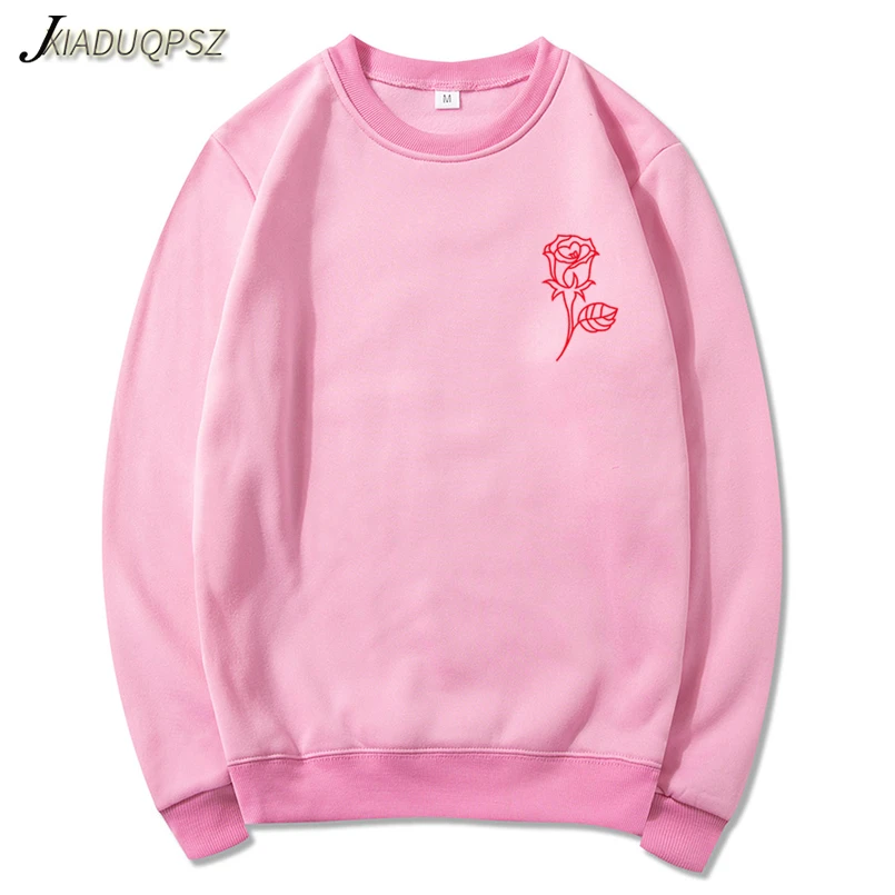 Розовый цветок карман Романтика для мужчин и женщин Топ унисекс толстовка с капюшоном 1987 зимнее летнее пальто уличная jogger толстовки