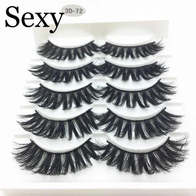Pairs 3d mink hair false eyelashes natural Long Eye Lashes Wispy Makeup Extension Tools sexy mink eyelashes eye lashes cilios