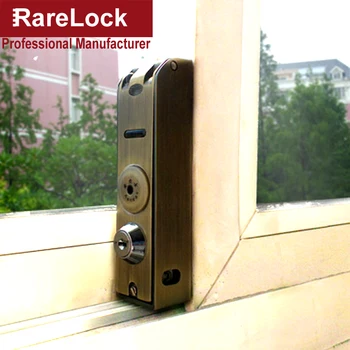 

Metal Window Alarm Lock for Baby Care Glass Sliding Door Lock Bahtroom Home Security Accessories DIY Rarelock MMS112 aa