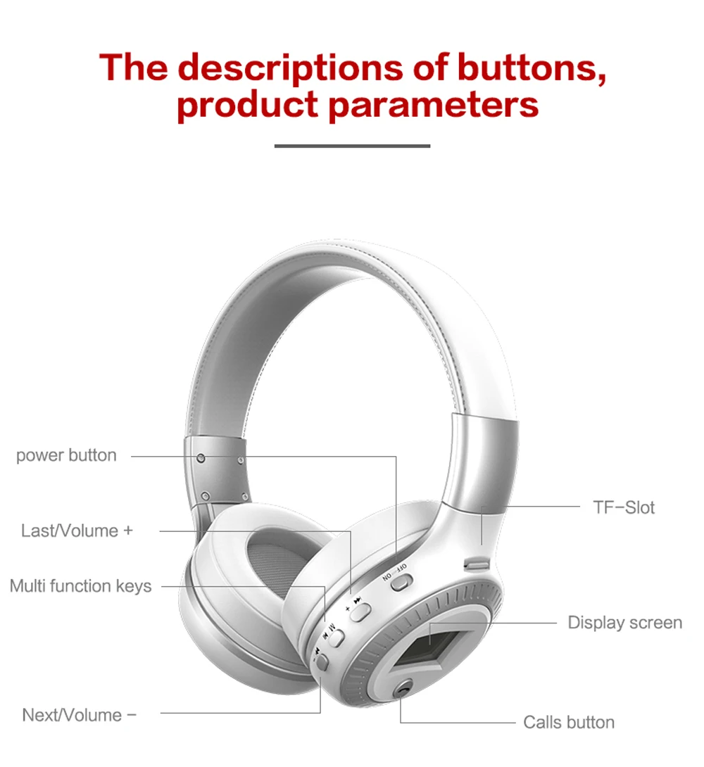 B19 Bluetooth наушники беспроводные гарнитуры над ухом fm-радио микро SD карта MP3 Воспроизведение с микрофоном Bluetooth стереосистема гарнитура