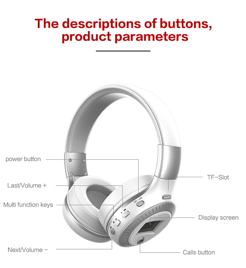B19 Bluetooth наушники беспроводные гарнитуры над ухом fm радио микро SD карта MP3
