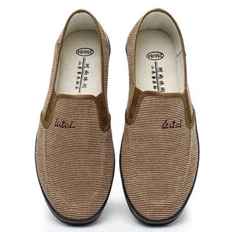 

Quality Espadrilles Casual Canvas Shoes Slip On Sneakers Men Flats Breathable Lightweight Non-slip Outdoor Walking Sports Shoes