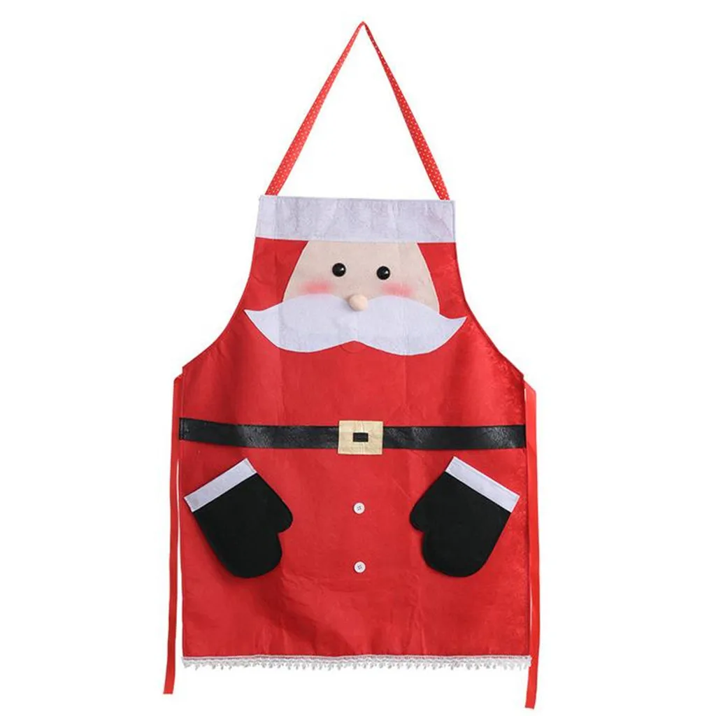 L5 Printing Kitchen Apron Santa Apron Snowman Apron Christmas Decorations Kitchen Accessories Tools фартук кухонный drop ship
