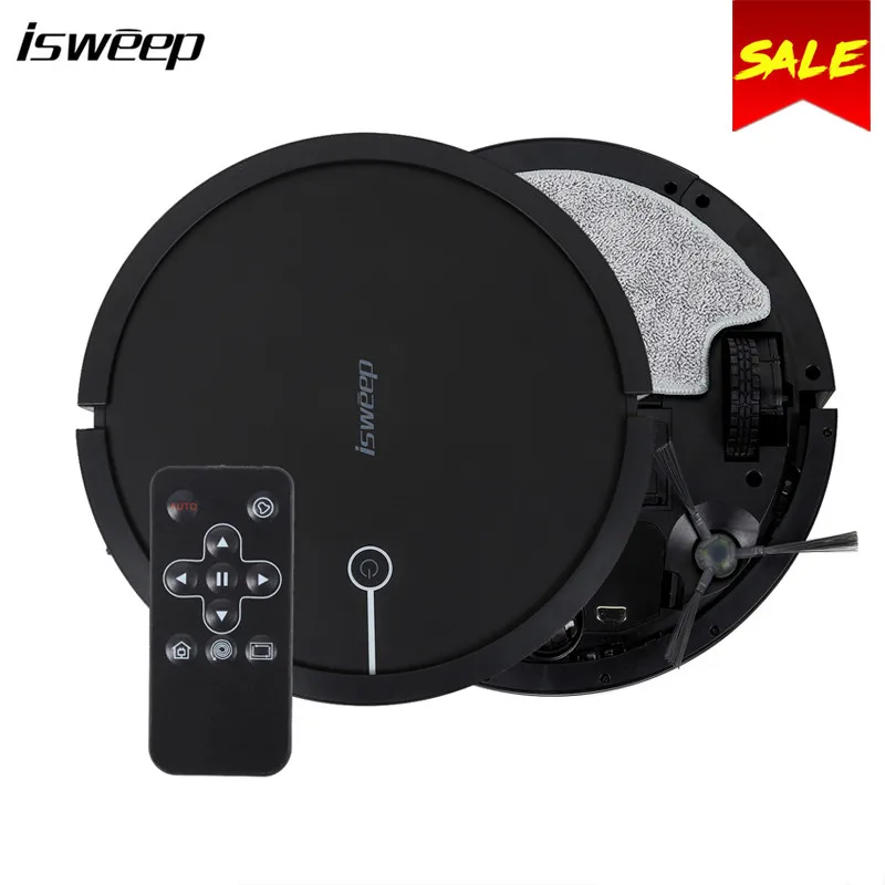 

ISWEEP Smart Robot Vacuum Cleaner 2000Pa Strong Suction With Remote Control Self-Charging Cleaning Machine Aspirator For Home
