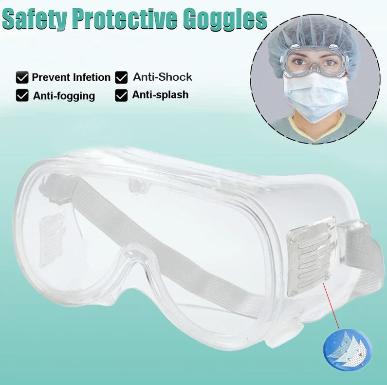 

Safety goggles fully closed breathable glasses dust-proof Anti-Fog labor Lab disposable transparent isolation eye mask D30
