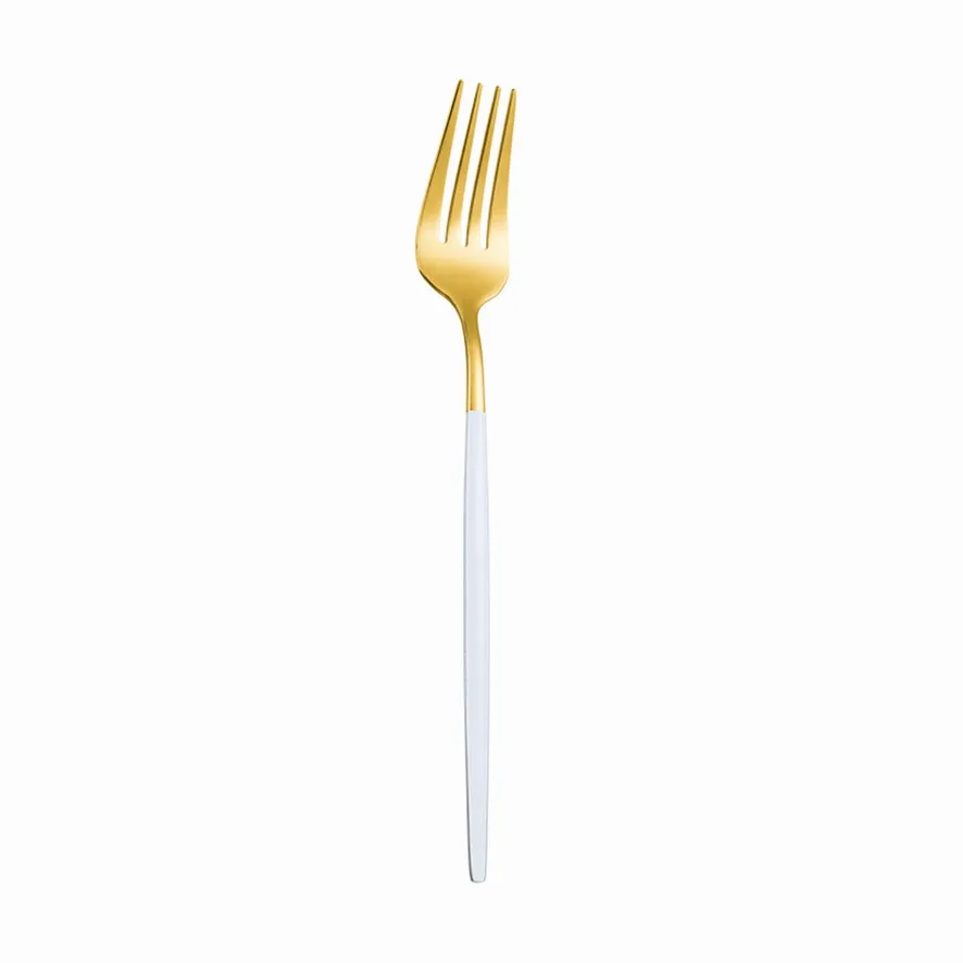 White Gold Cutlery Set Kitchen Dinnerware Silverware 18/10 Stainless Steel Knife Fork Spoon Set Tea Spoon Tableware cutlery set stainless steel cutlery set
