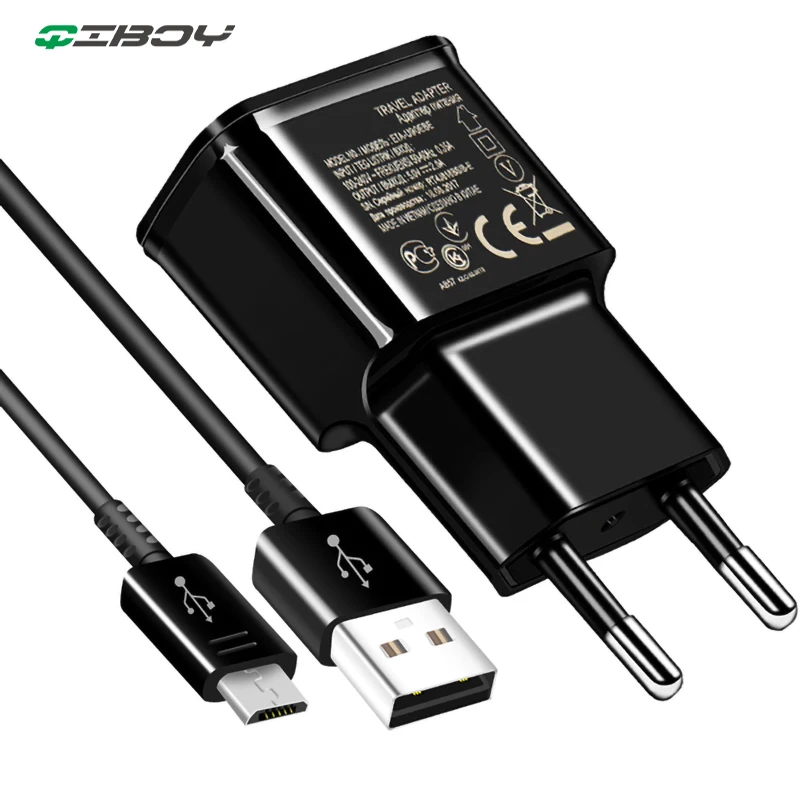 ЕС/США Быстрая зарядка QC 2,0 Micro USB телефонный кабель для зарядного устройства Быстрая зарядка настенное зарядное устройство для samsung Xiaomi Redmi Android микро кабель