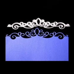 Matrices de découpe en métal de dentelle de couronne, pochoirs, modèle d'album, décor de gaufrage, bricolage, cadeau artisanal en métal 