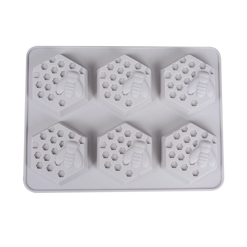 1 Pc 6 Cavity Silicone Bee Hive Decor Handmade Soap Mould Resin Mold