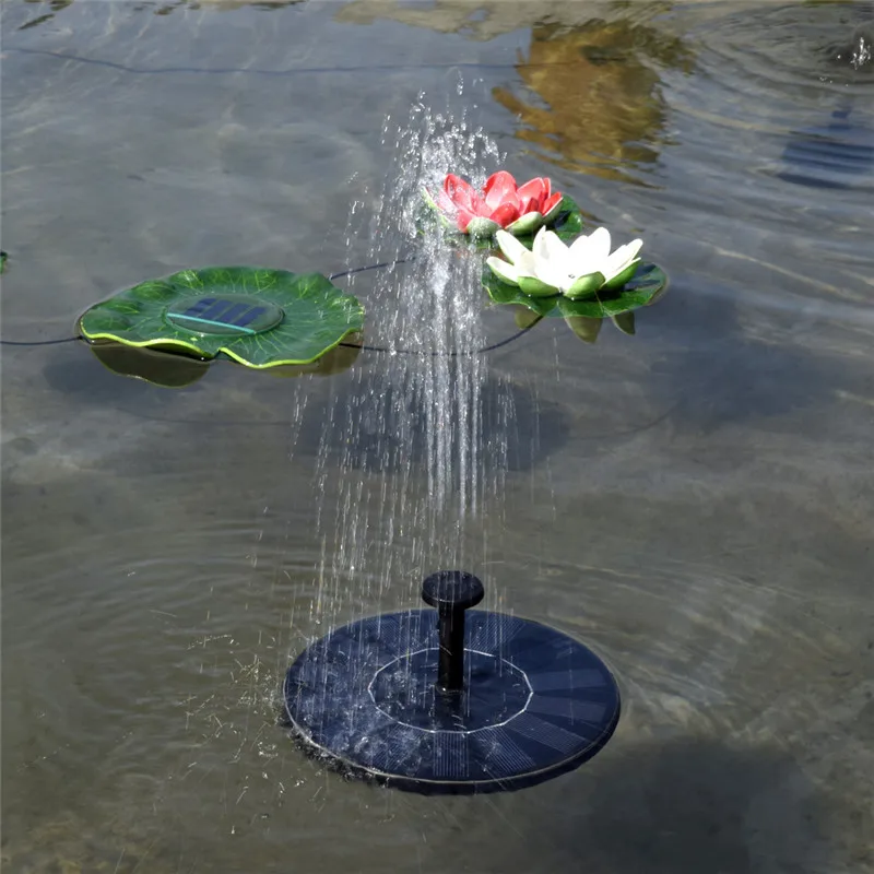 

Solar power floating fountain water pump for outdoor garden pond pool aquarium landscape solar submersible pump 200ml drop ship