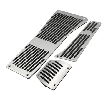 

3Pcs for BMW X5 X6 E70 E71 Aluminum Alloy Accelerator Brake Foot Rest Automatic Pedal Pad Cover Modified Styling Sticker