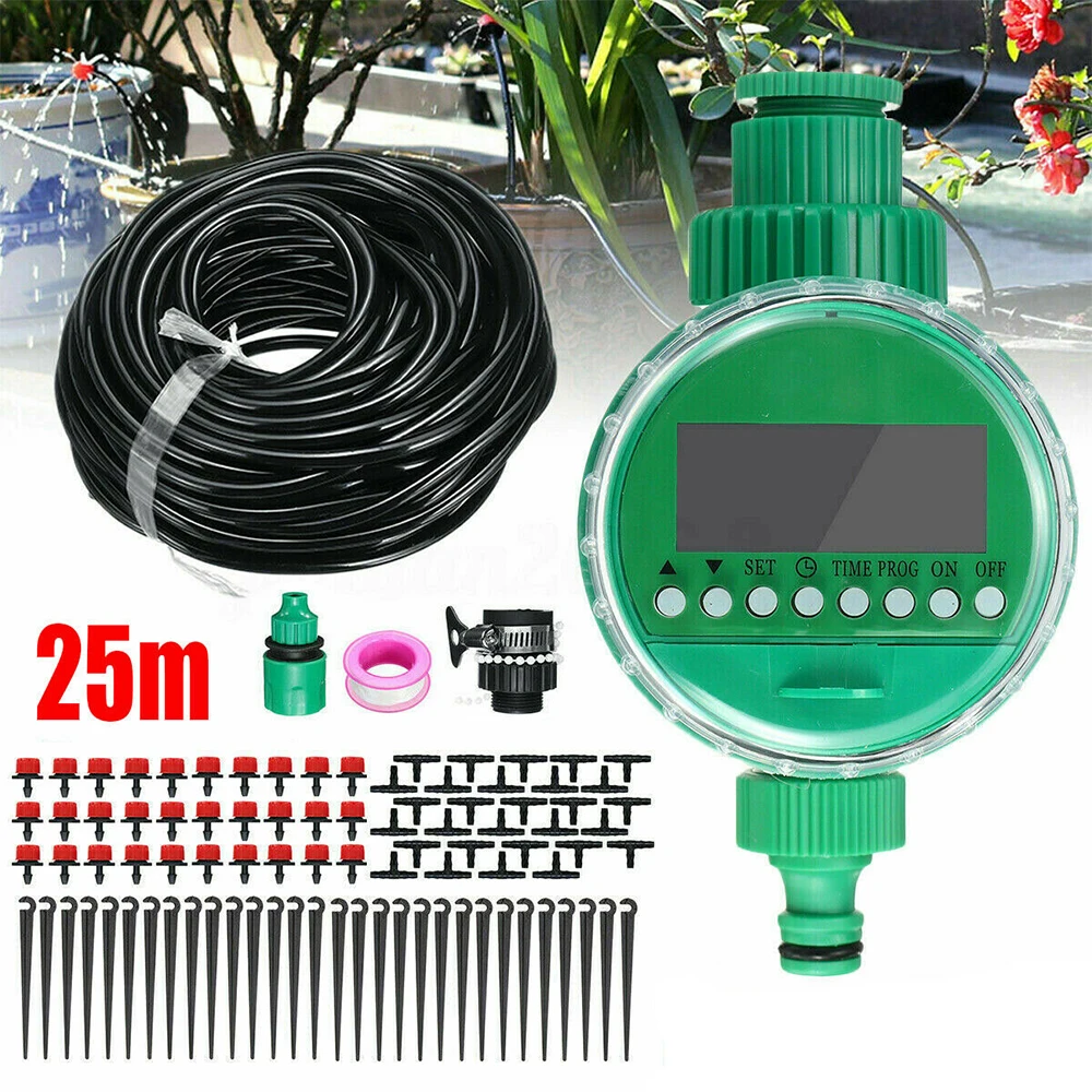 

25M Automatic Electronic Water Timer Drip Timer Irrigation System Self-watering Home Garden Hose Agriculture Irrigation Timer