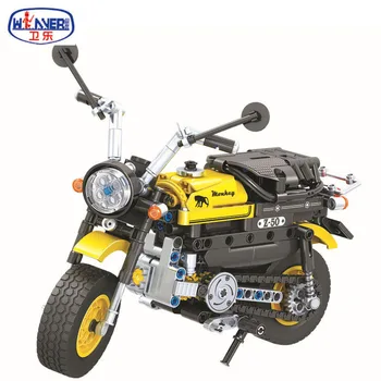 

402pcs Technic Pedal Motorcycle Tournament Motorbike 1:6 Model Building Block DIY Locomotive Brick Enlighten Toys for Boys