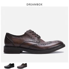 Brock/деловая Повседневная обувь; официальная Мужская обувь; кожаная обувь из воловьей кожи