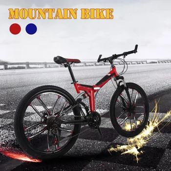 

Mountain Bike,Adult Men Women Bicycle,Outroad Mountain Bike Shock Absorption Multiple Colors Aluminum Racing Outdoor Cycling