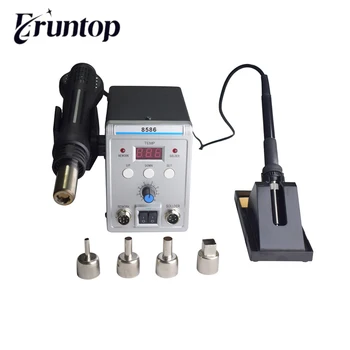 

Eruntop 8586 Electric Soldering Irons +Hot Air Gun Better SMD Rework Station