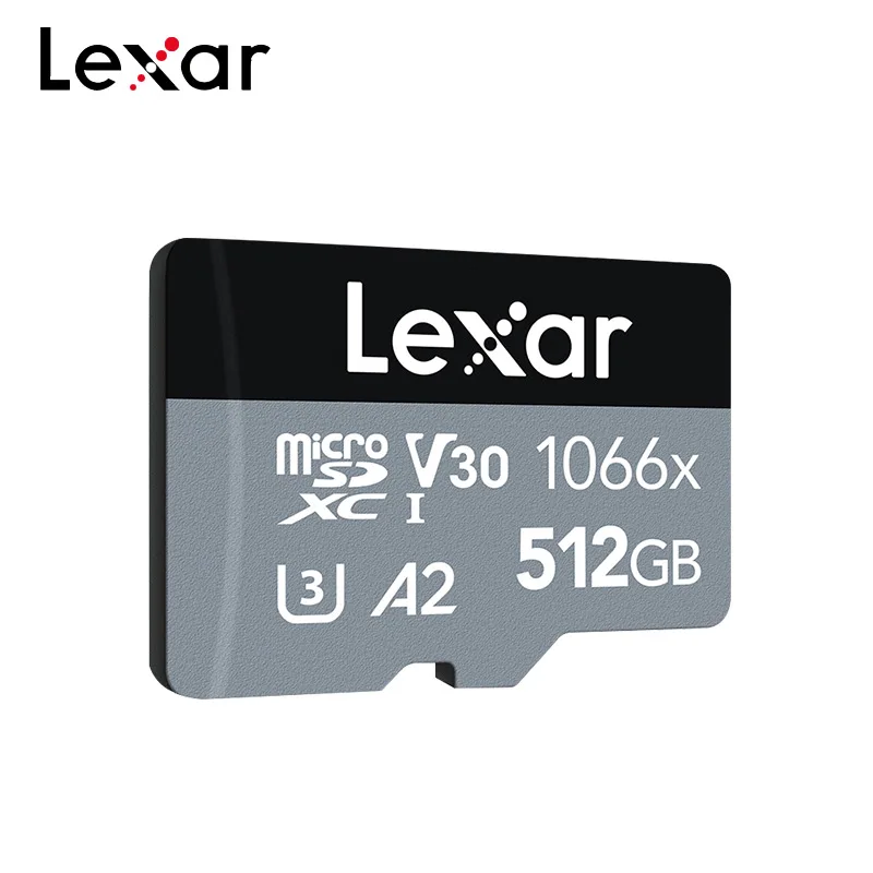 Lexar  ũ SD ī, 1066x ǹ ø, 512GB SDXC  TF ī, V30 A2 ޸ ī, 4K ī޶