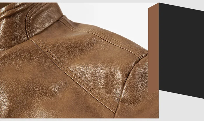 Высококачественные мужские Куртки из искусственной кожи, осенняя однотонная модная мужская куртка со стоячим воротником, Jaqueta Masculina 5XL DCT-245