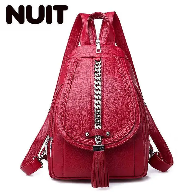 

Backpacks For Girls Mochilas Women Leather Backpacks Female Back Pack Preppy Style Large Capacity Travel Solid Rucksacks