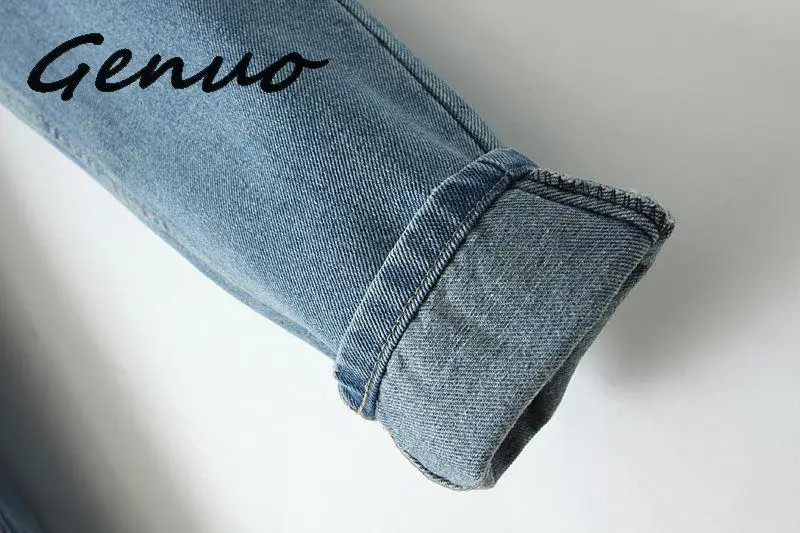 Genuo, новинка, женские джинсы, Европа и новинка, Dongyu Zhou, Ретро стиль, с талией, джинсы-шаровары