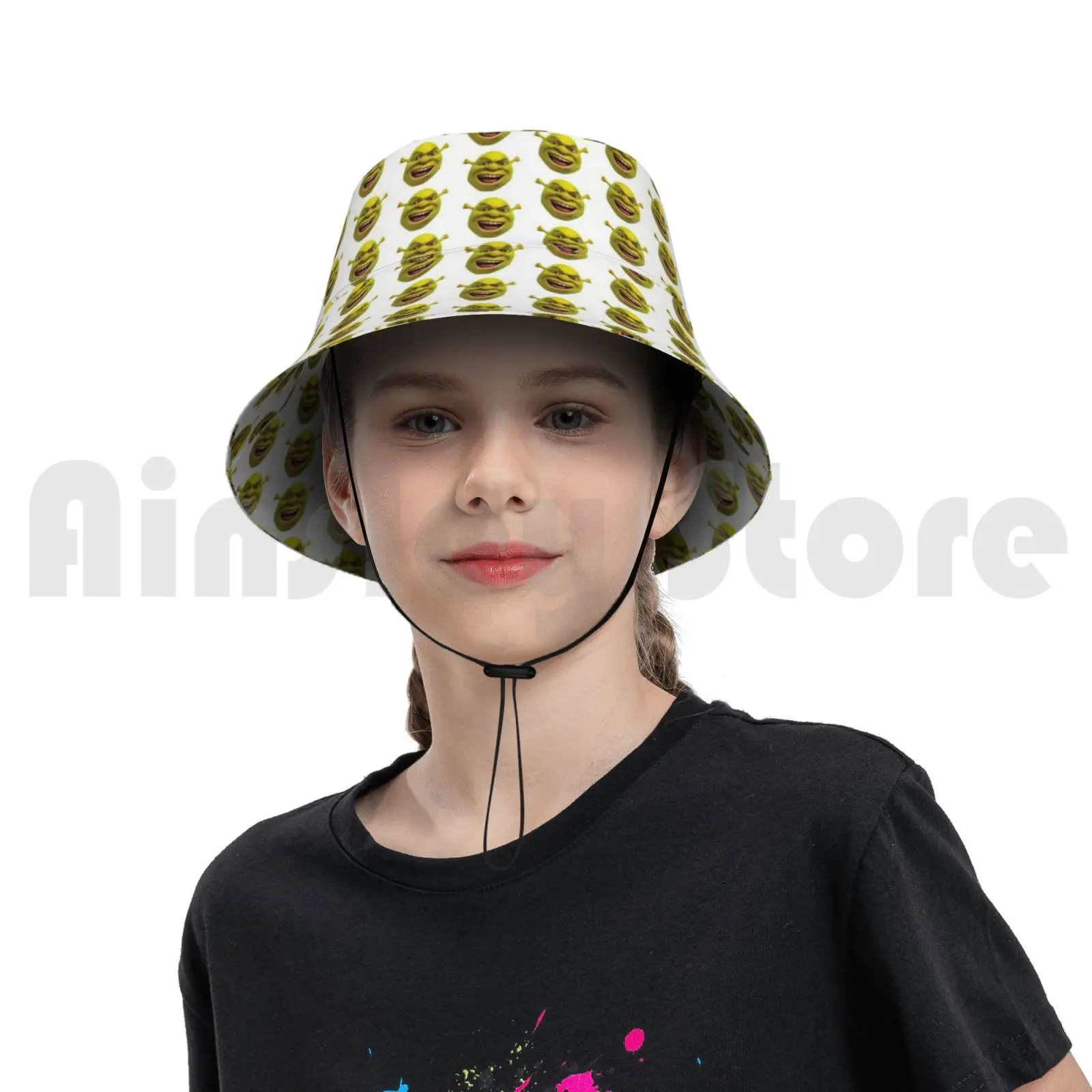 Little Shrek Meme Sun Hat Foldable Uv 
