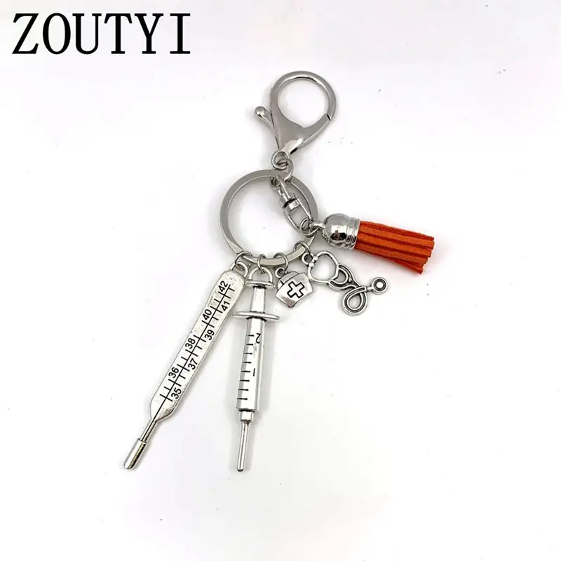 ZOUTYI 2019/Новая медицинская коробка медсестры брелок шприцевые иглы стетоскоп