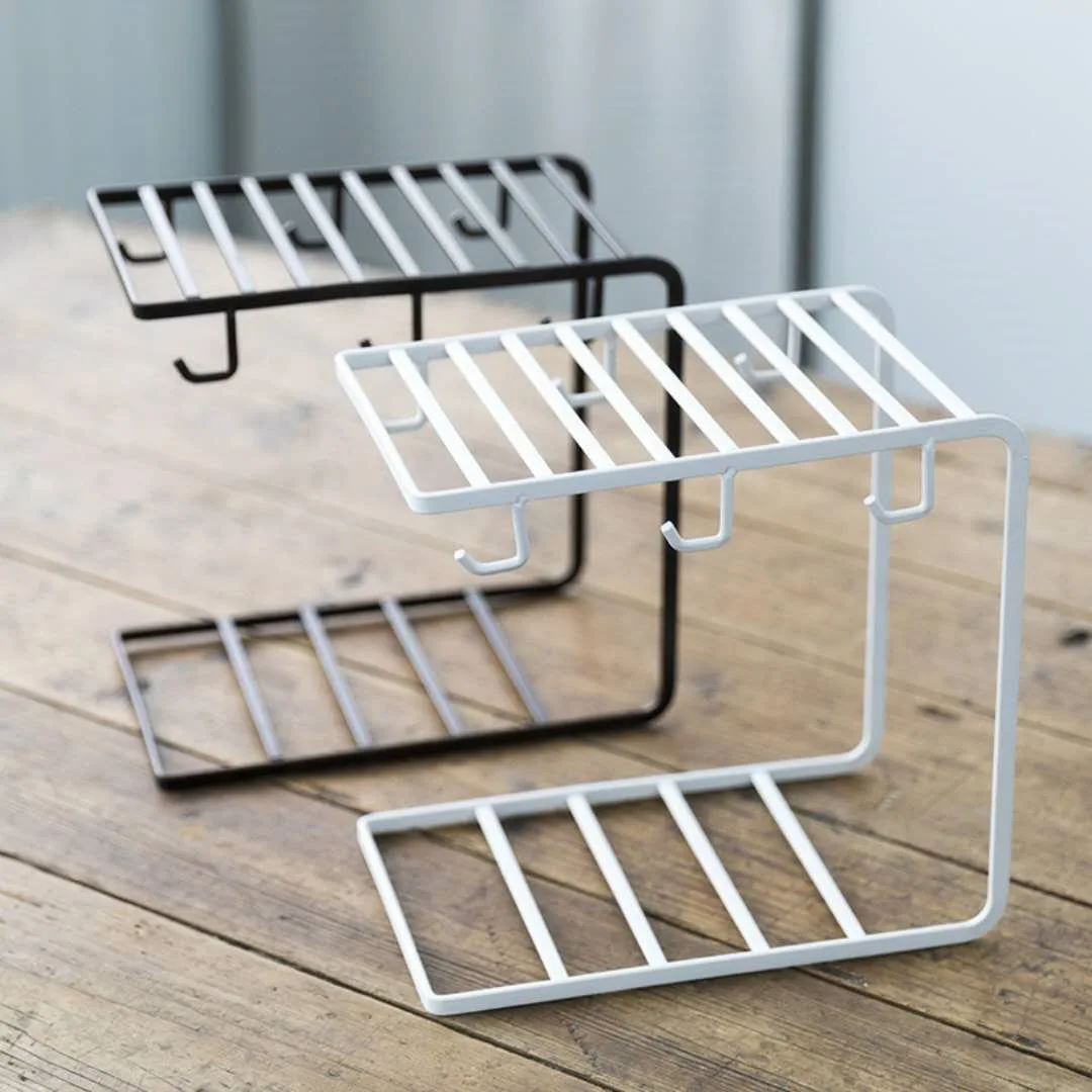 Creative Wrought Iron Glass Holder Kitchen Cup Holder Household Cup Water Coffee Drain Saucer