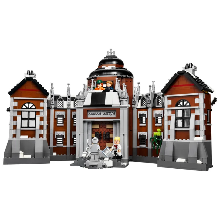 07055 строительные блоки из фильма Бэтмен The Arkham asyll Madhouse, 1703 шт., совместимые с 70912 кирпичами, рождественские подарки постоянного тока