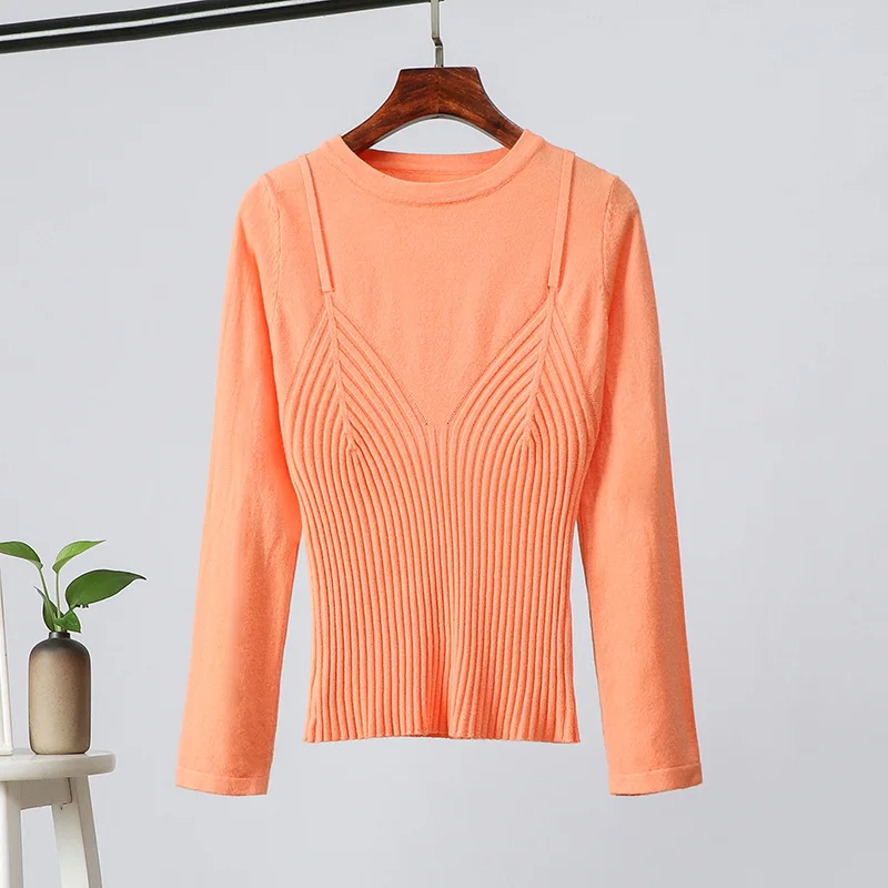 

High Quality Cashmere cotton Knitted Sweater Women 2019 Autumn Winter Pullover Jumper Female elastic Slim Sweaters Bottoming