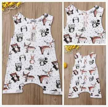 

Kids Baby Girl Cotton Jumpsuit Kids Sunsuit Clothes Outfits